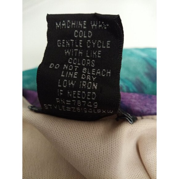 wet seal Junior's Orange Purple Blue High Low Dress Size Small - Picture 6 of 6